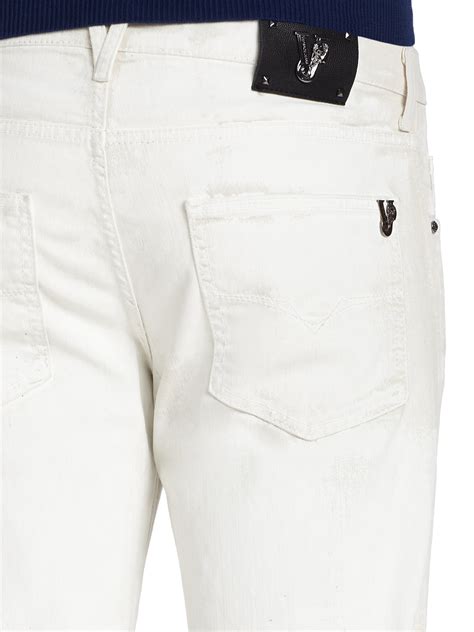 white versace jeans mens|Versace white jeans women.